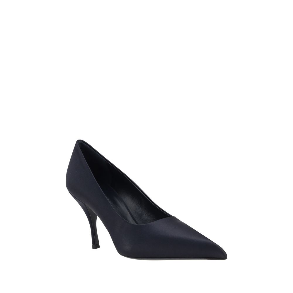 Pantofi cu toc Prada din satin de mătase