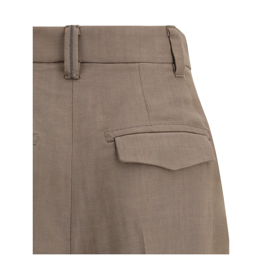 Brunello Cucinelli Hose mit weitem Bein