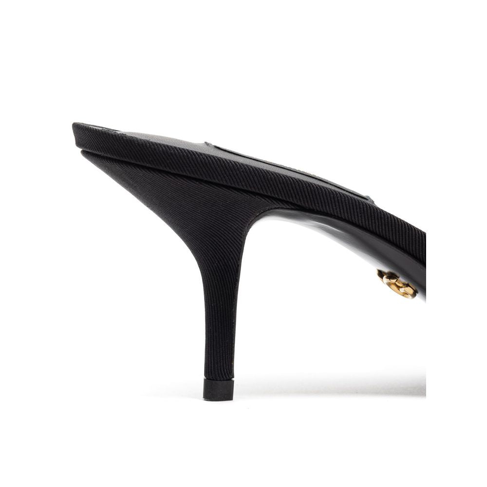 Sandale Dolce & Gabbana din bumbac negru