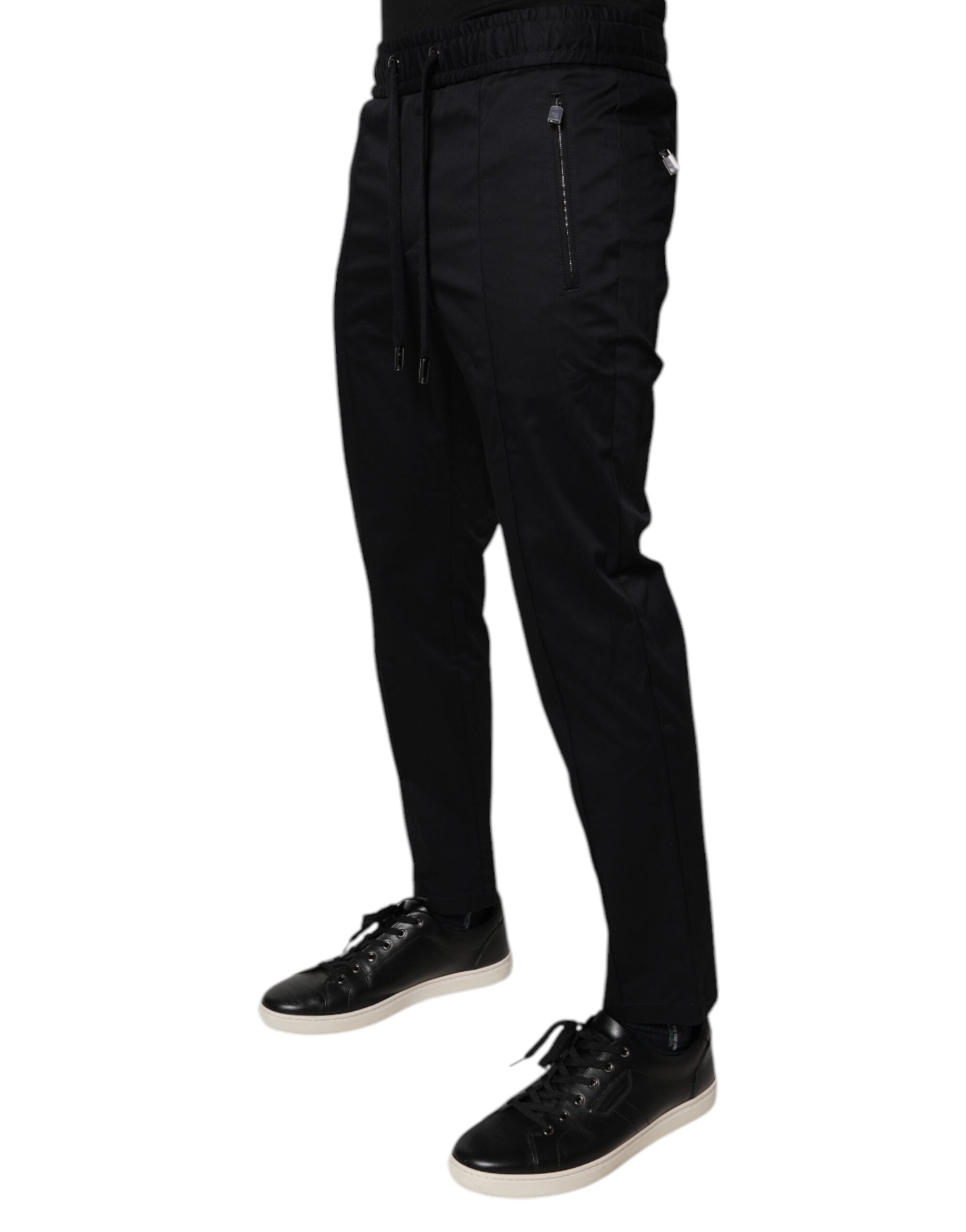 Dolce & Gabbana Dunkelblaue Jogginghose aus Baumwolle für Herren