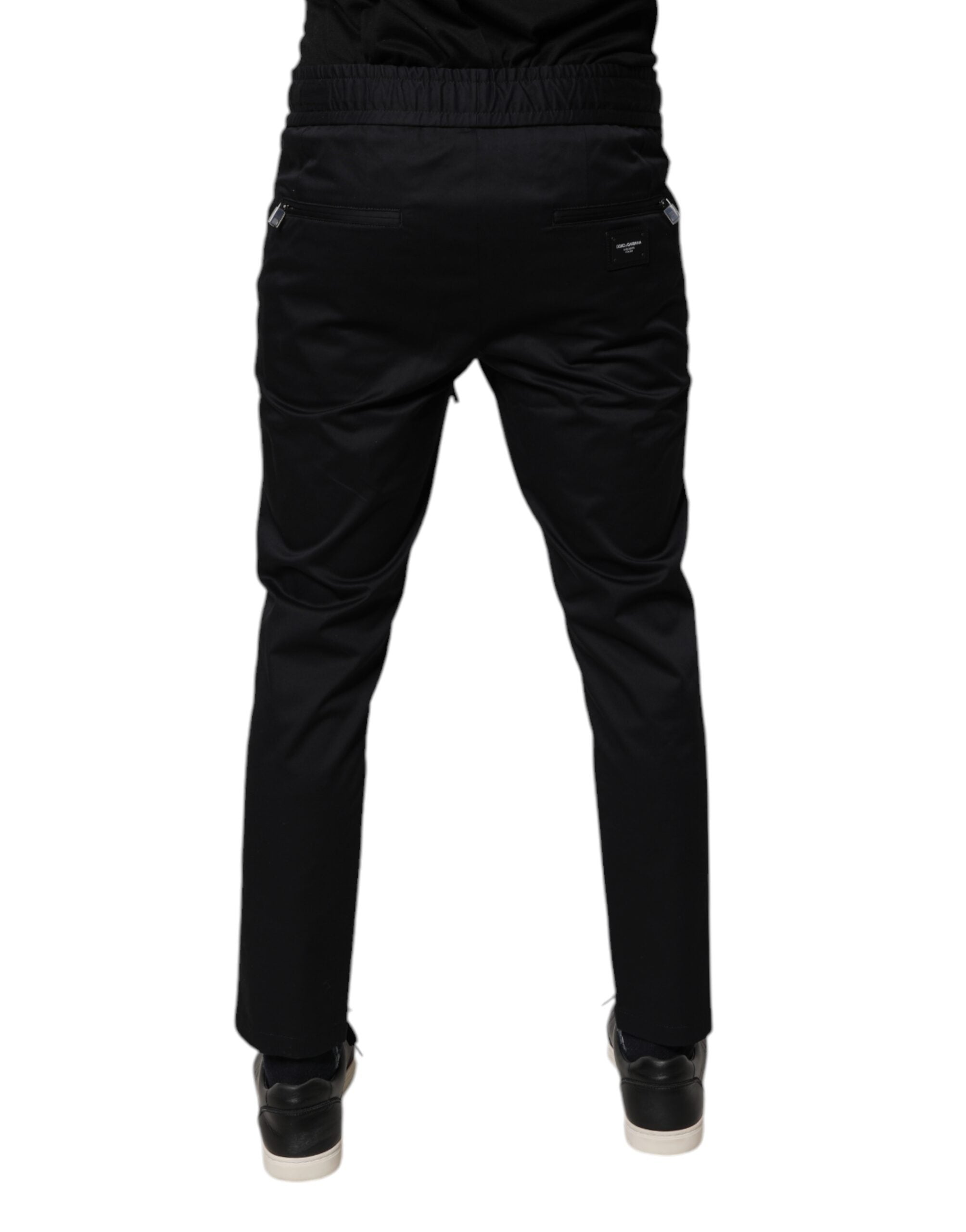 Dolce & Gabbana Dunkelblaue Jogginghose aus Baumwolle für Herren