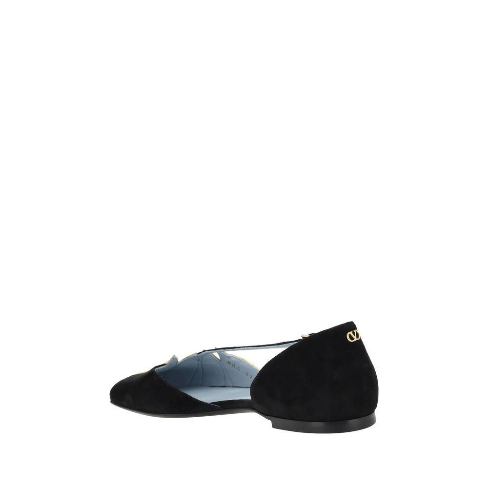 Valentino Garavani Ballerinas mit Blätterdetail
