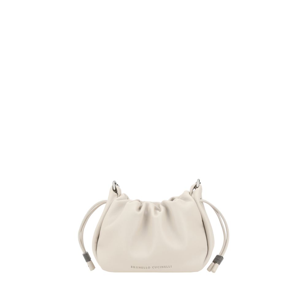 Geantă de umăr mini Brunello Cucinelli Bucket Mellow