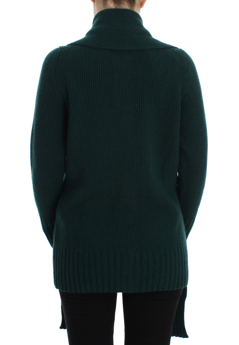 Dolce & Gabbana Eleganter grüner Kaschmir-Cardigan