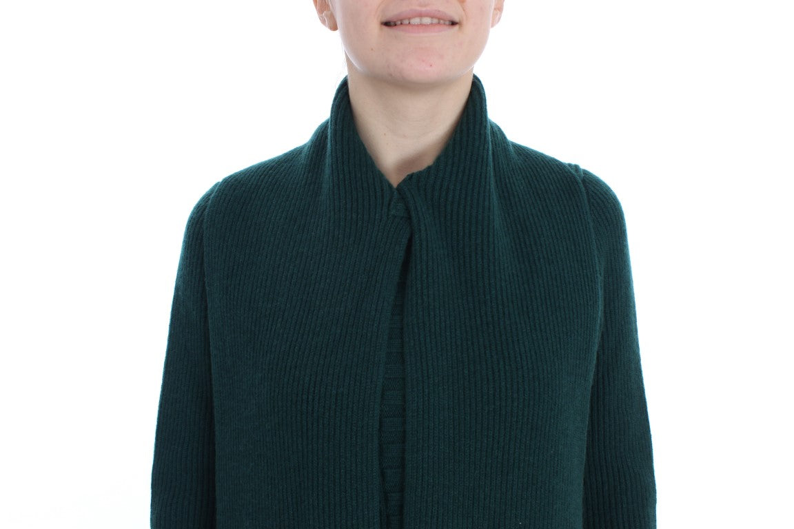 Dolce & Gabbana Eleganter grüner Kaschmir-Cardigan