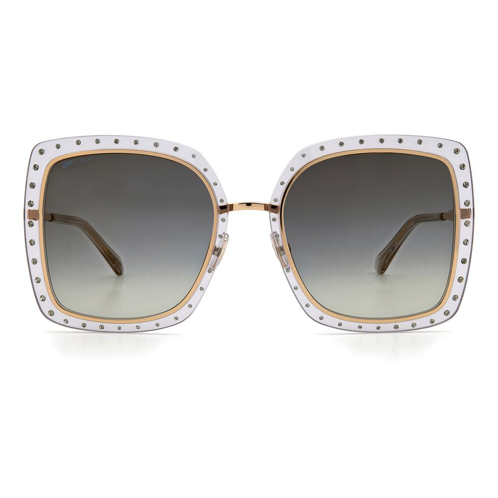 Ochelari de soare Jimmy Choo din metal auriu