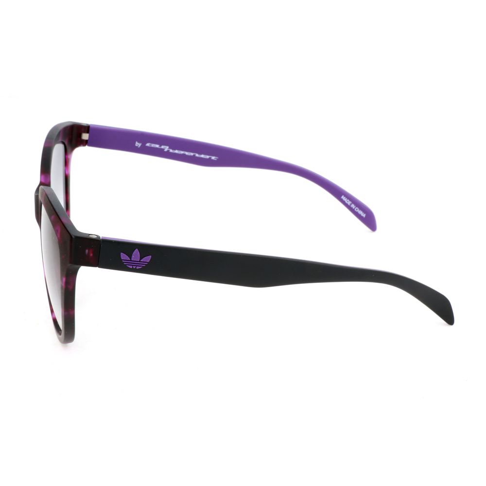 Adidas – Braune Sonnenbrille aus Kalbshaar