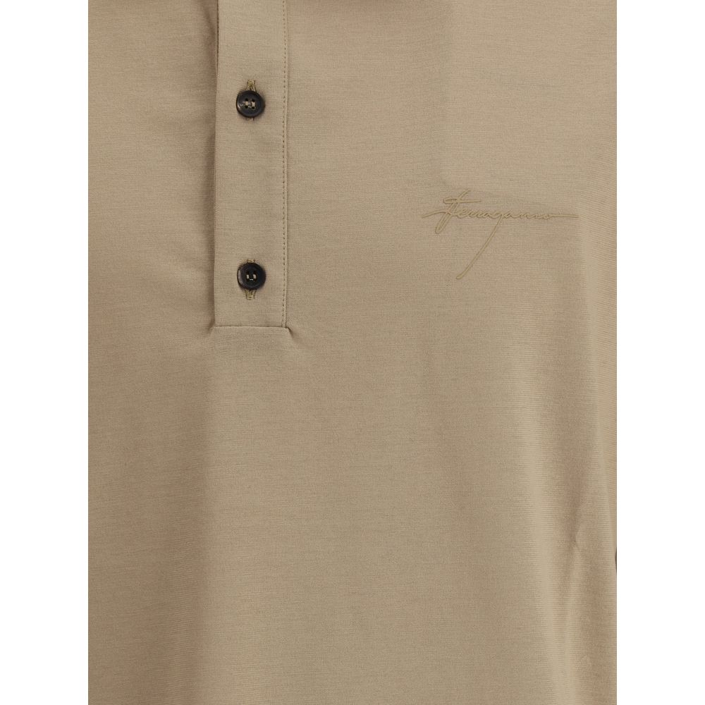 Poloshirt mit Ferragamo-Logo