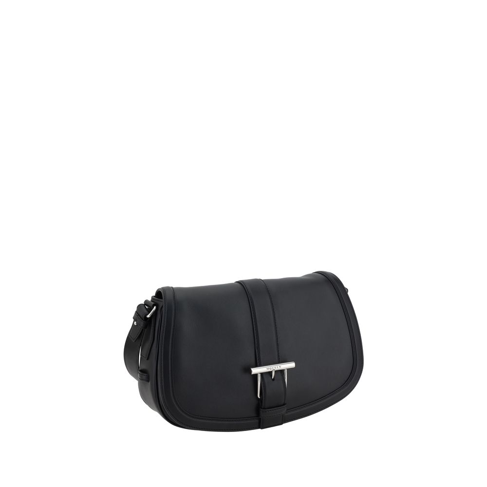 Geantă de umăr Alexander McQueen cu bară în formă de T