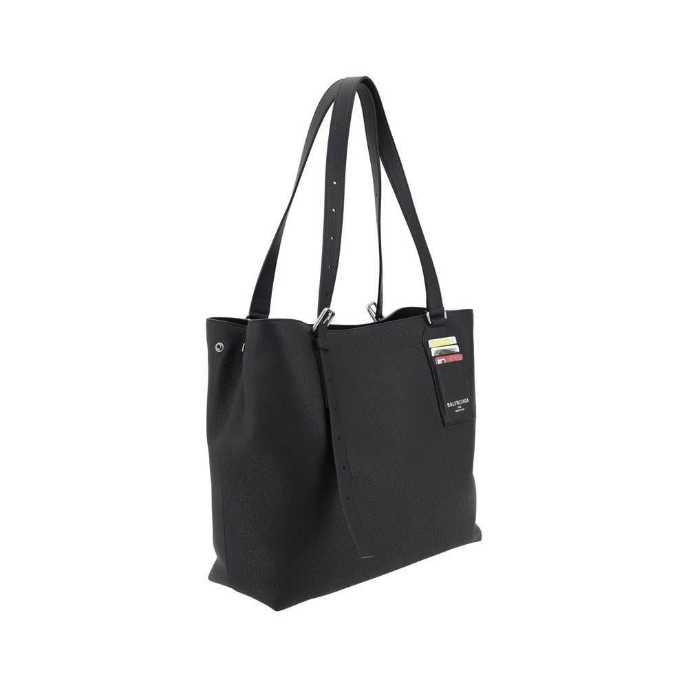 Geantă de umăr Balenciaga cu detalii de card