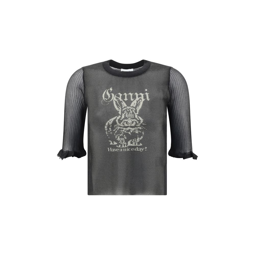 Top transparent jacquard Ganni