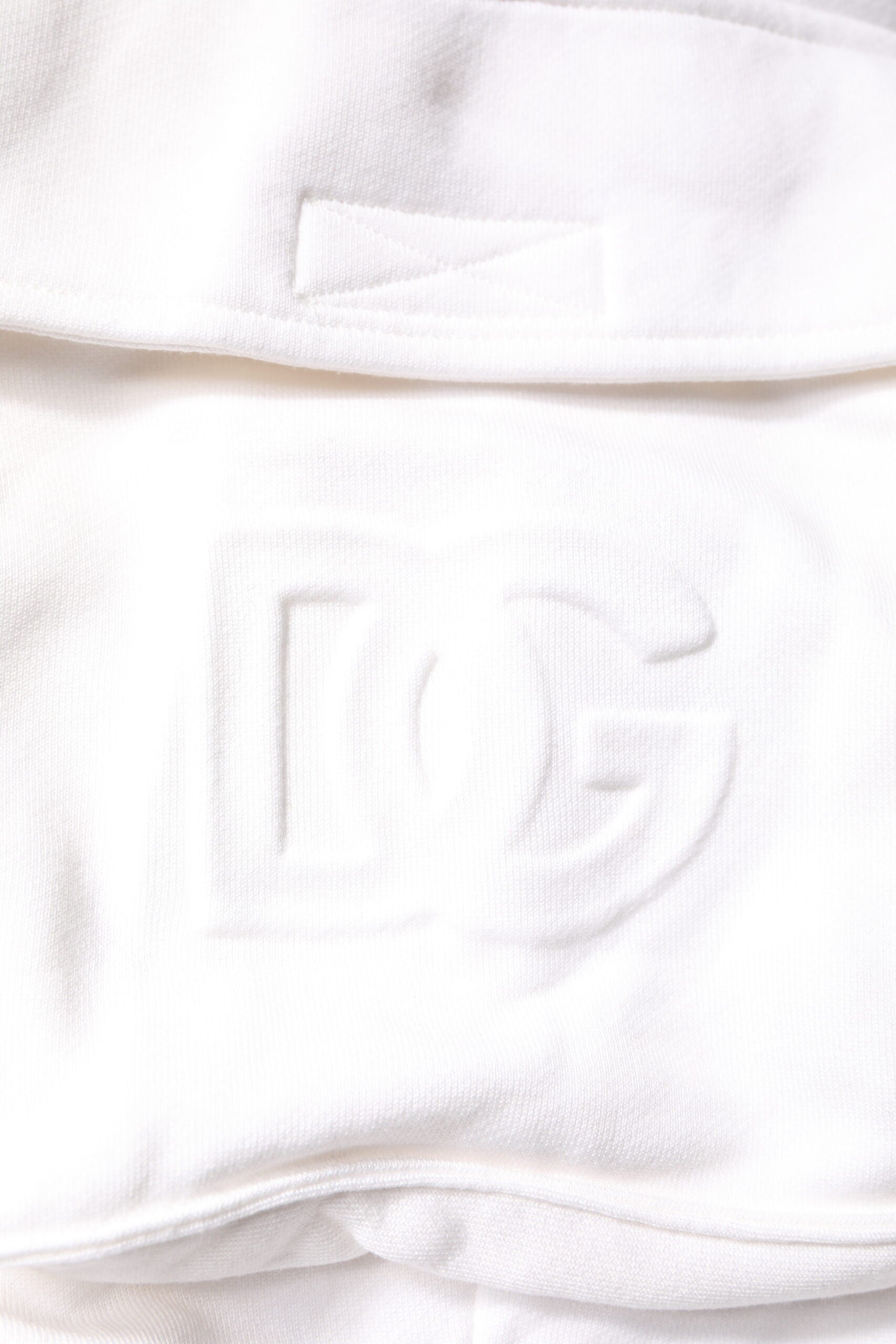 Dolce & Gabbana – Weiße Cargo-Bermuda-Sweatshorts aus Baumwolle