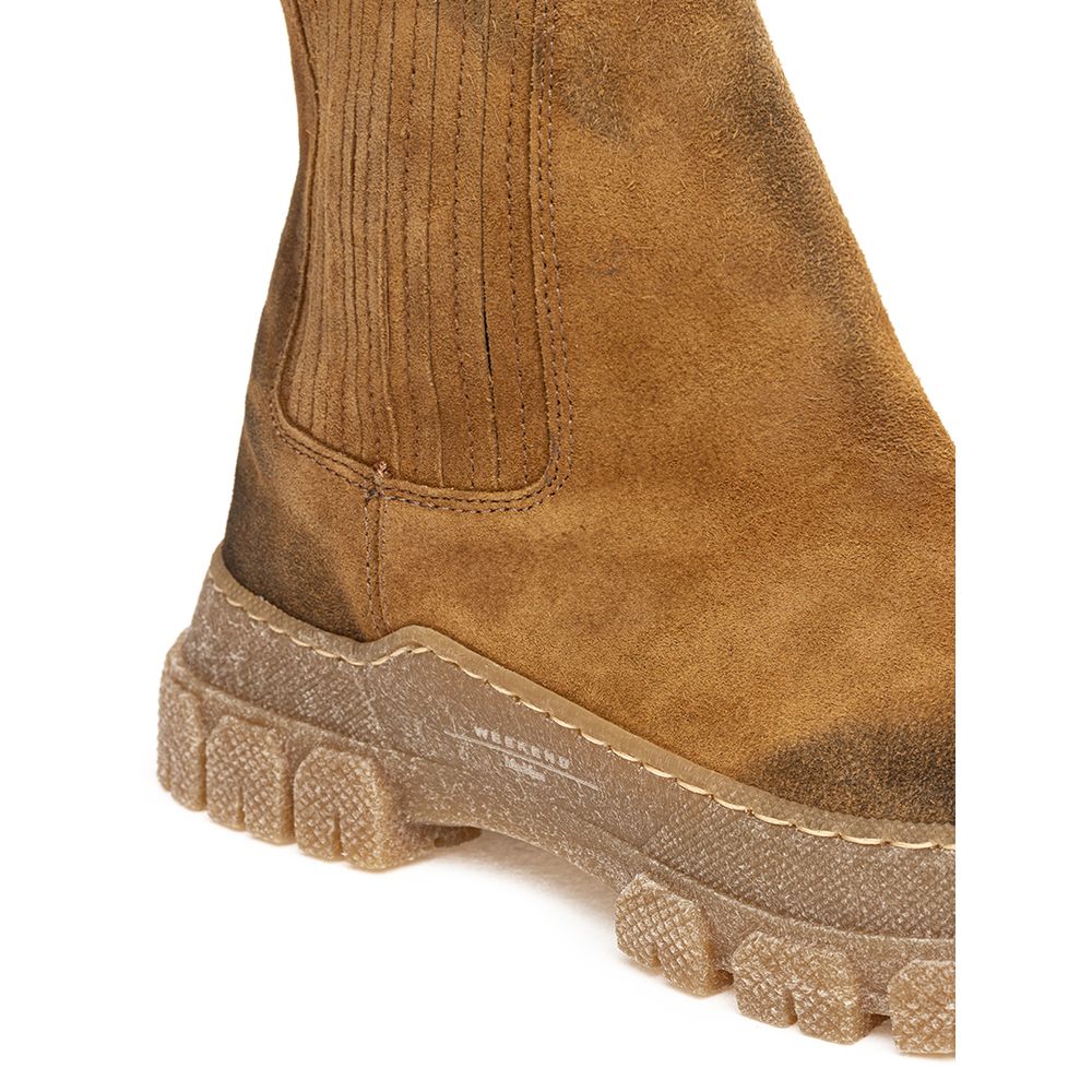 Max Mara – Braune Wildlederstiefel