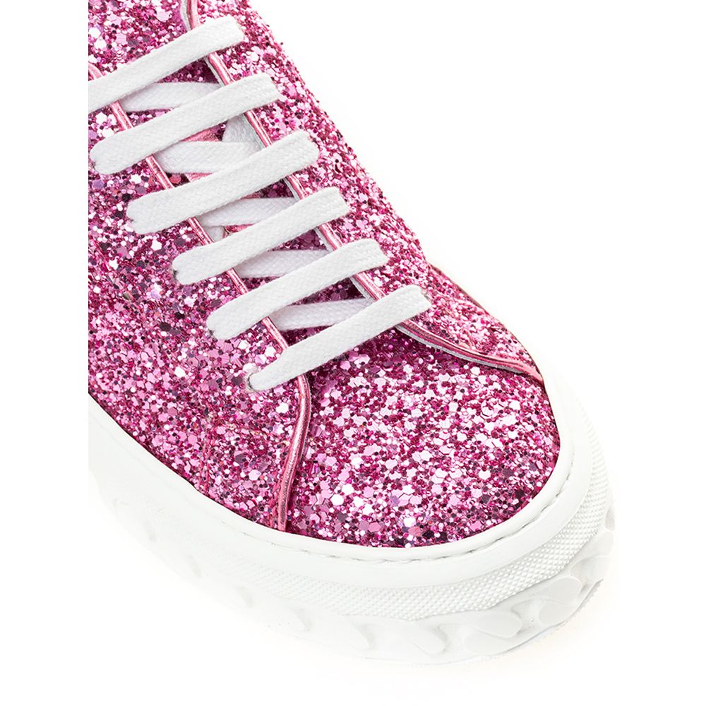 Casadei – Elegante Leder-Sneaker in Fuchsia