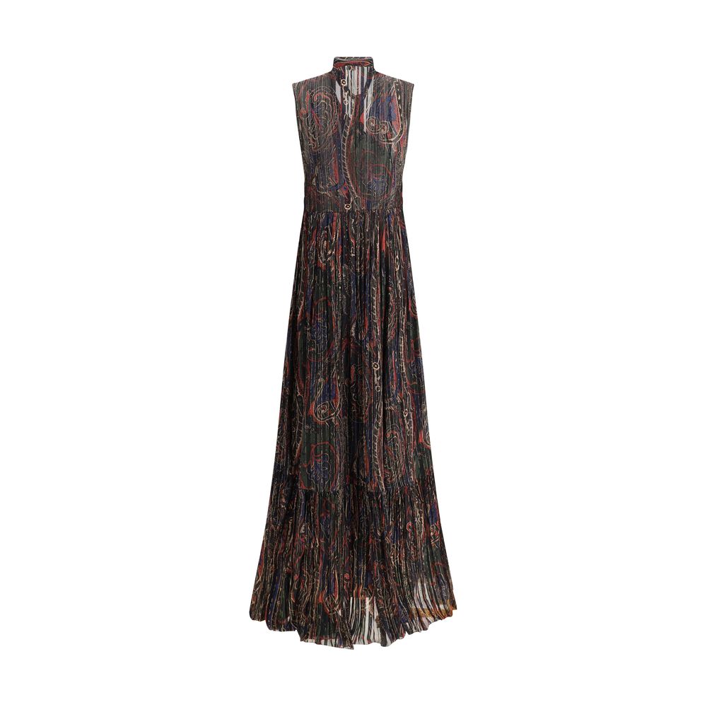Rochie lungă Saint Laurent Paisley