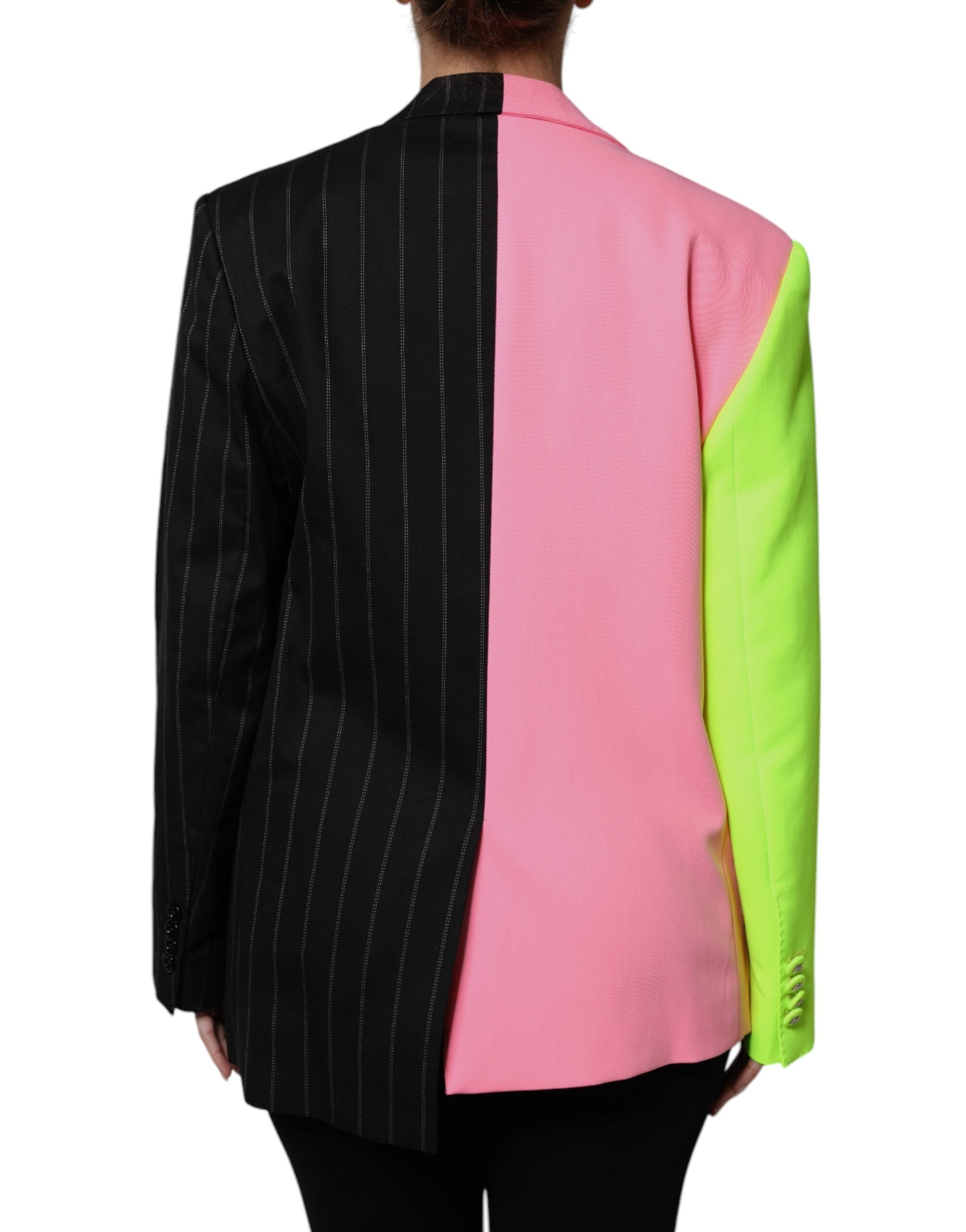 Dolce & Gabbana – Mehrfarbige Manteljacke mit Patchwork-Verzierung