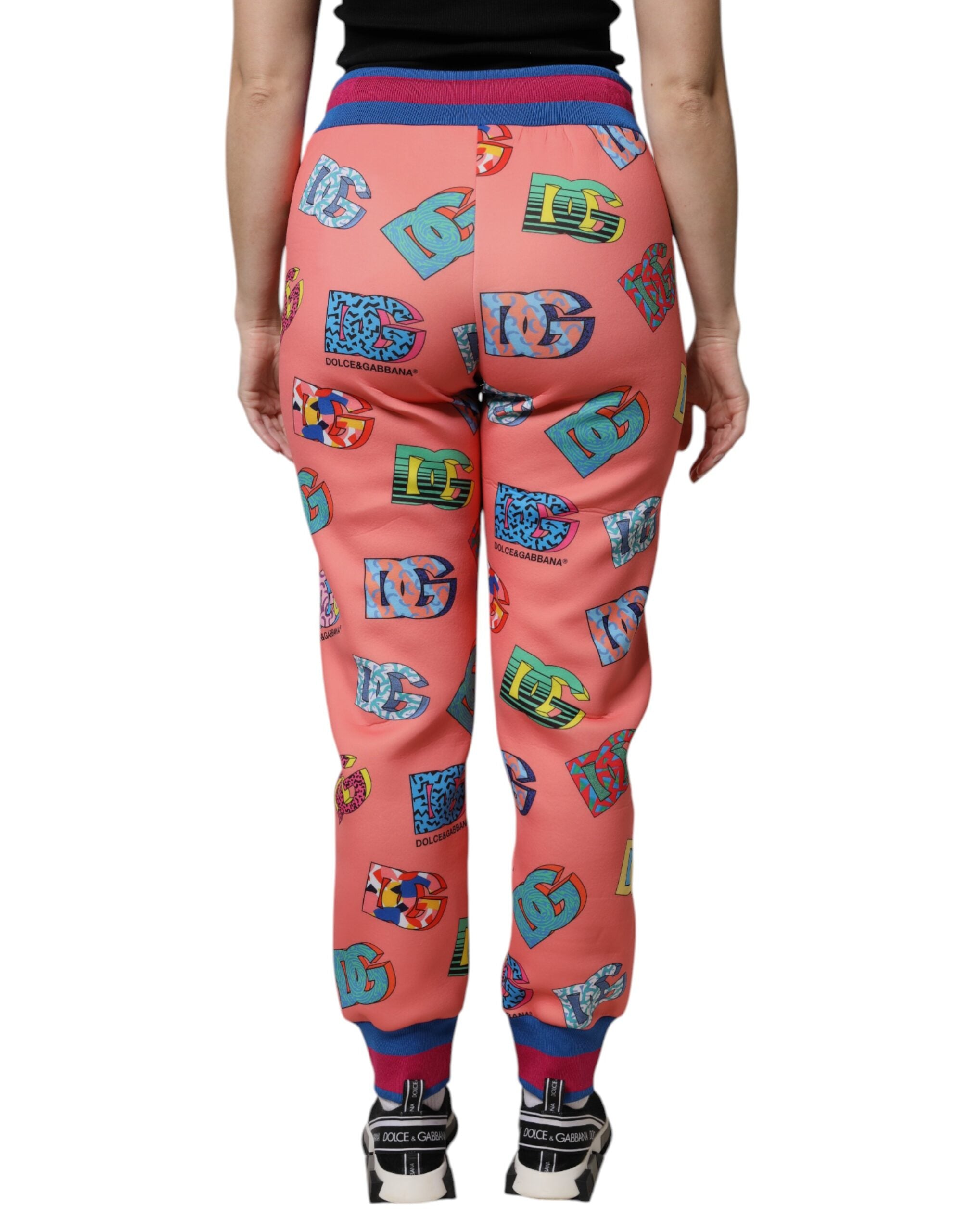 Dolce & Gabbana – Jogginghose mit Logo-Monogramm in Rosa