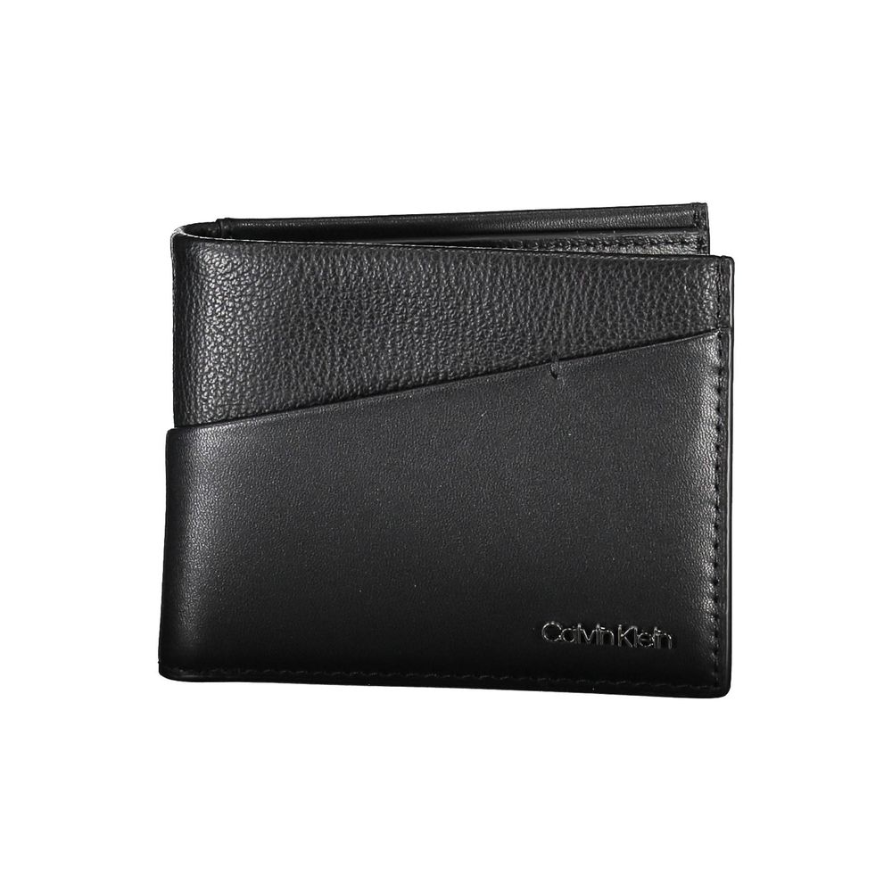 Portofel negru din poliester pentru bărbați Calvin Klein