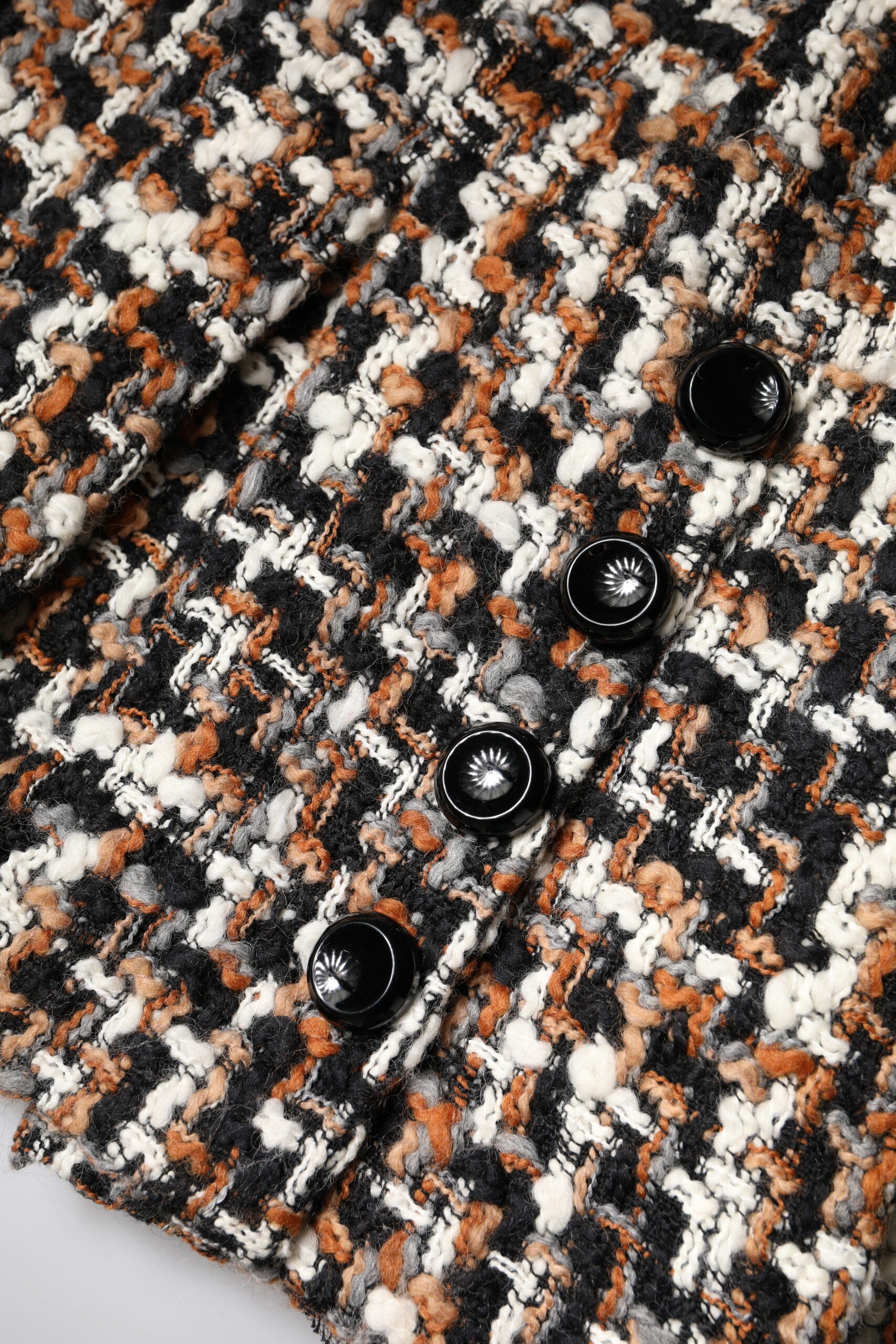 Dolce & Gabbana – Mehrfarbiger Minirock aus Tweed mit hoher Taille und Schottenkaro
