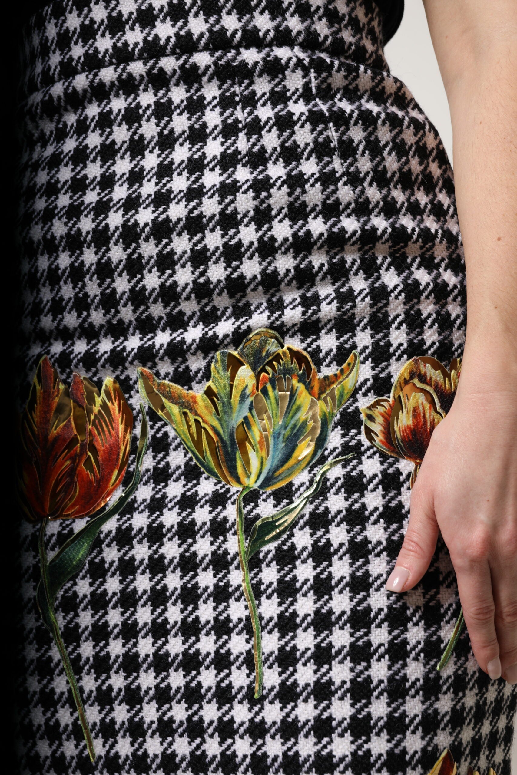 Dolce & Gabbana – Mehrfarbiger Bleistiftrock mit Blumenmuster und hoher Taille