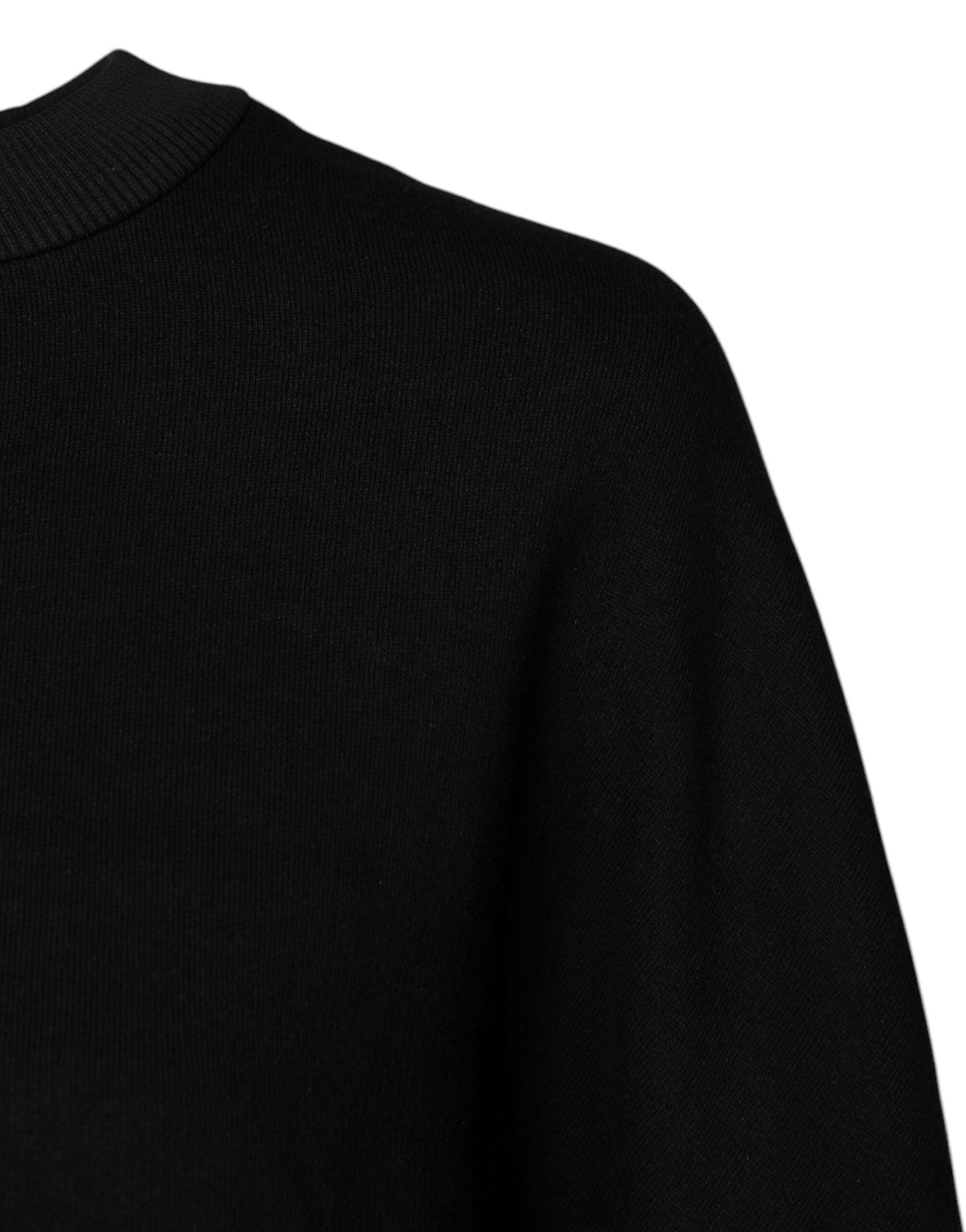 Dolce & Gabbana – Schwarzes Sweatshirt mit Rundhalsausschnitt aus Baumwolle