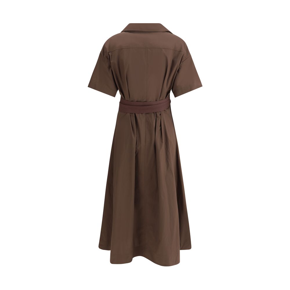 Brunello Cucinelli Rochie lunga din bumbac