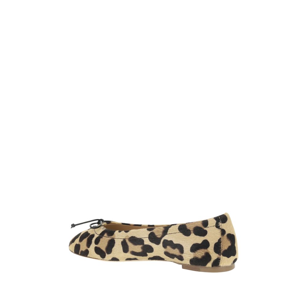 Francesco Russo Ballerinas mit Leopardenmuster