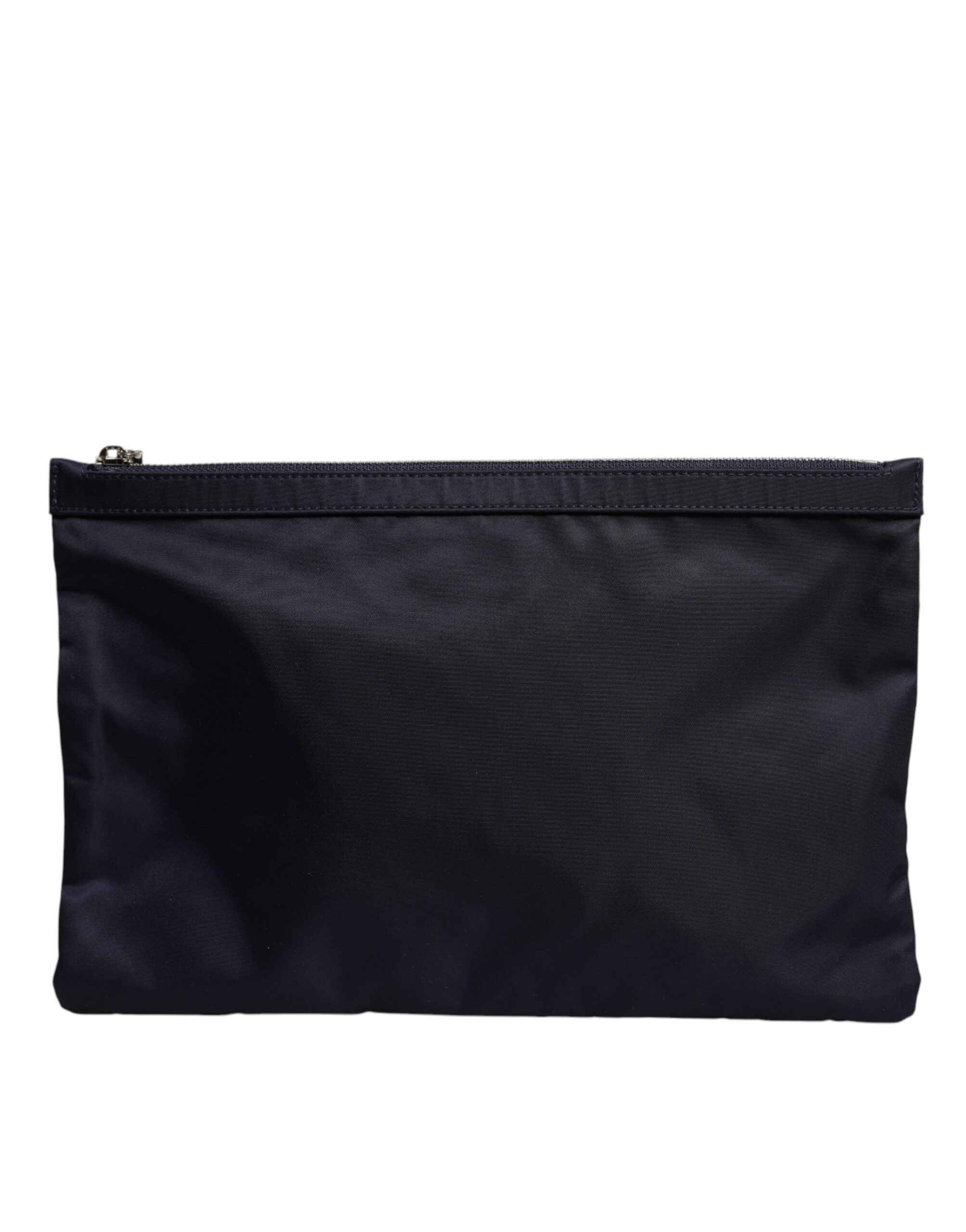 Dolce & Gabbana – Blaue Clutch mit DG-Logo-Patch
