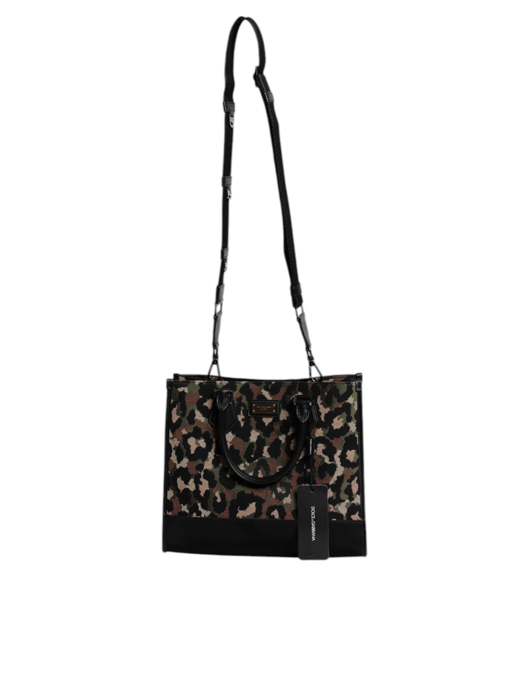 Dolce & Gabbana Geantă de umăr cu imprimeu leopard multicolor