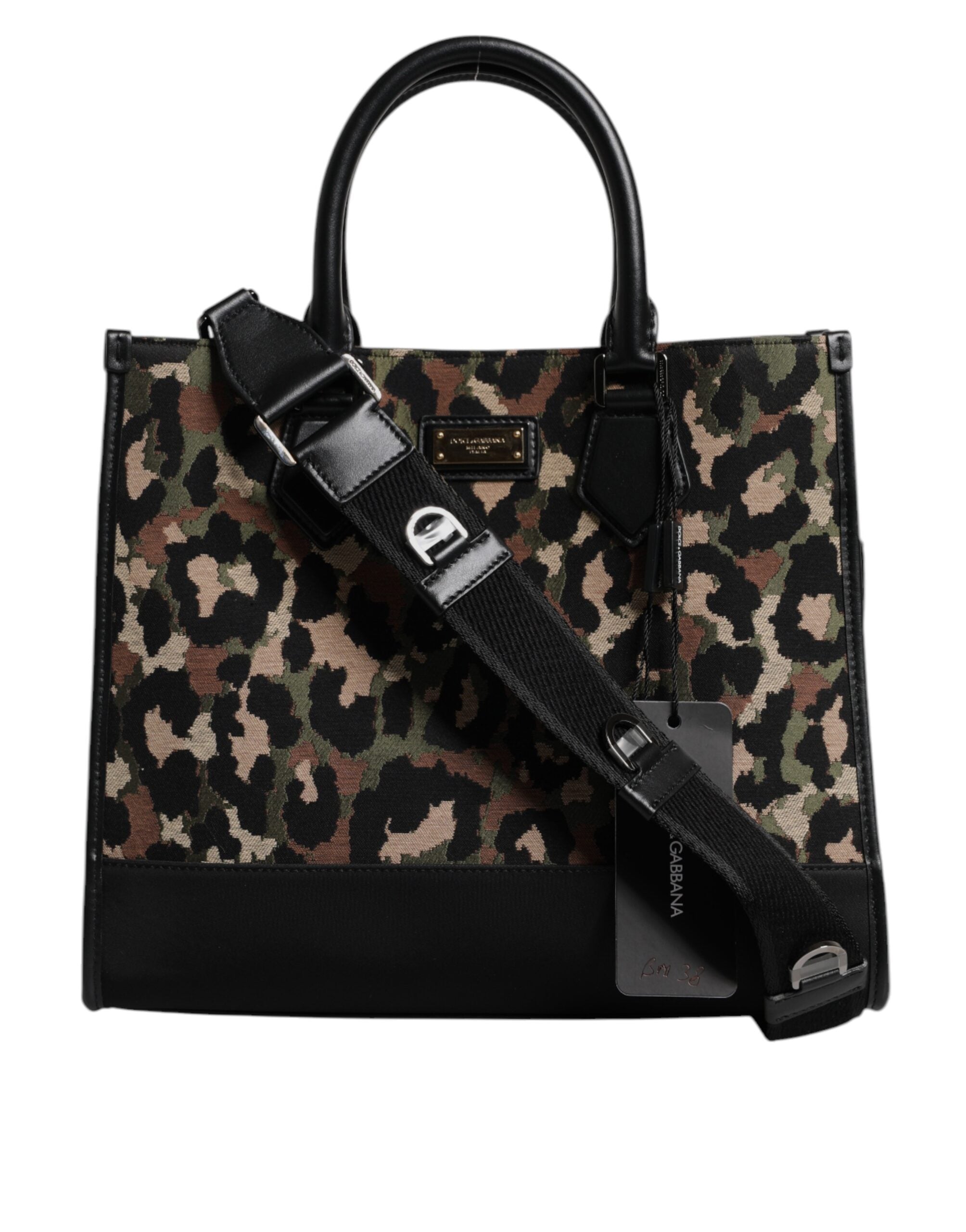 Dolce & Gabbana Geantă de umăr cu imprimeu leopard multicolor