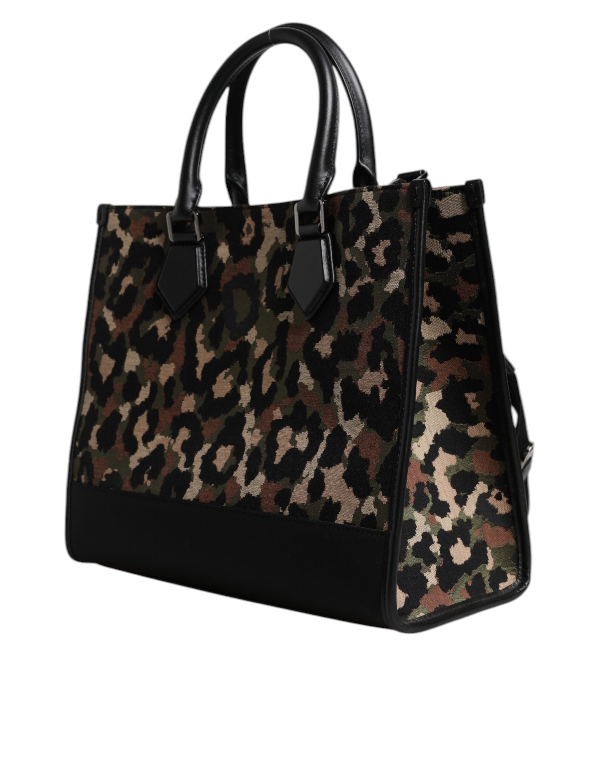 Dolce & Gabbana Geantă de umăr cu imprimeu leopard multicolor