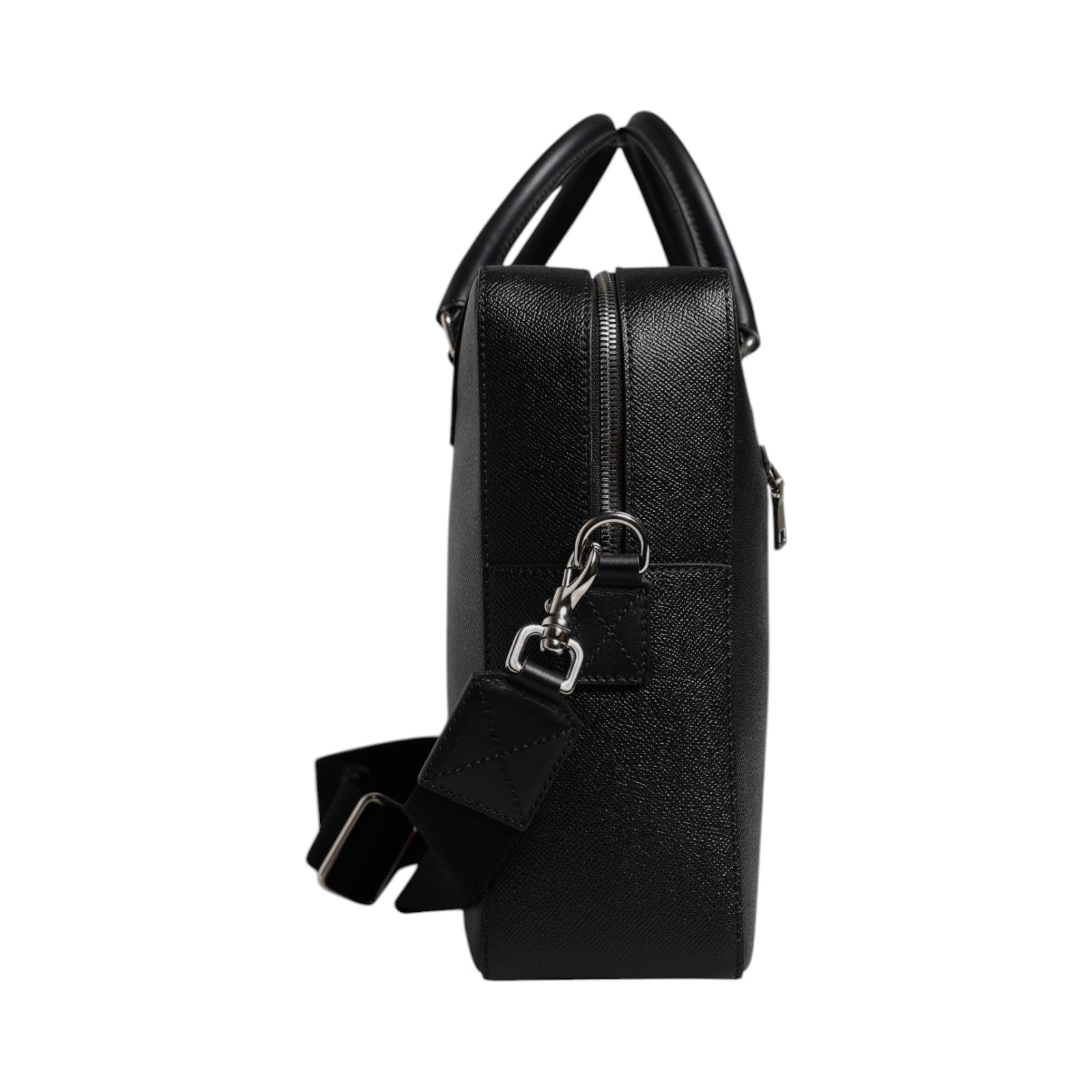 Geantă Dolce & Gabbana cu mâner dublu și logo negru