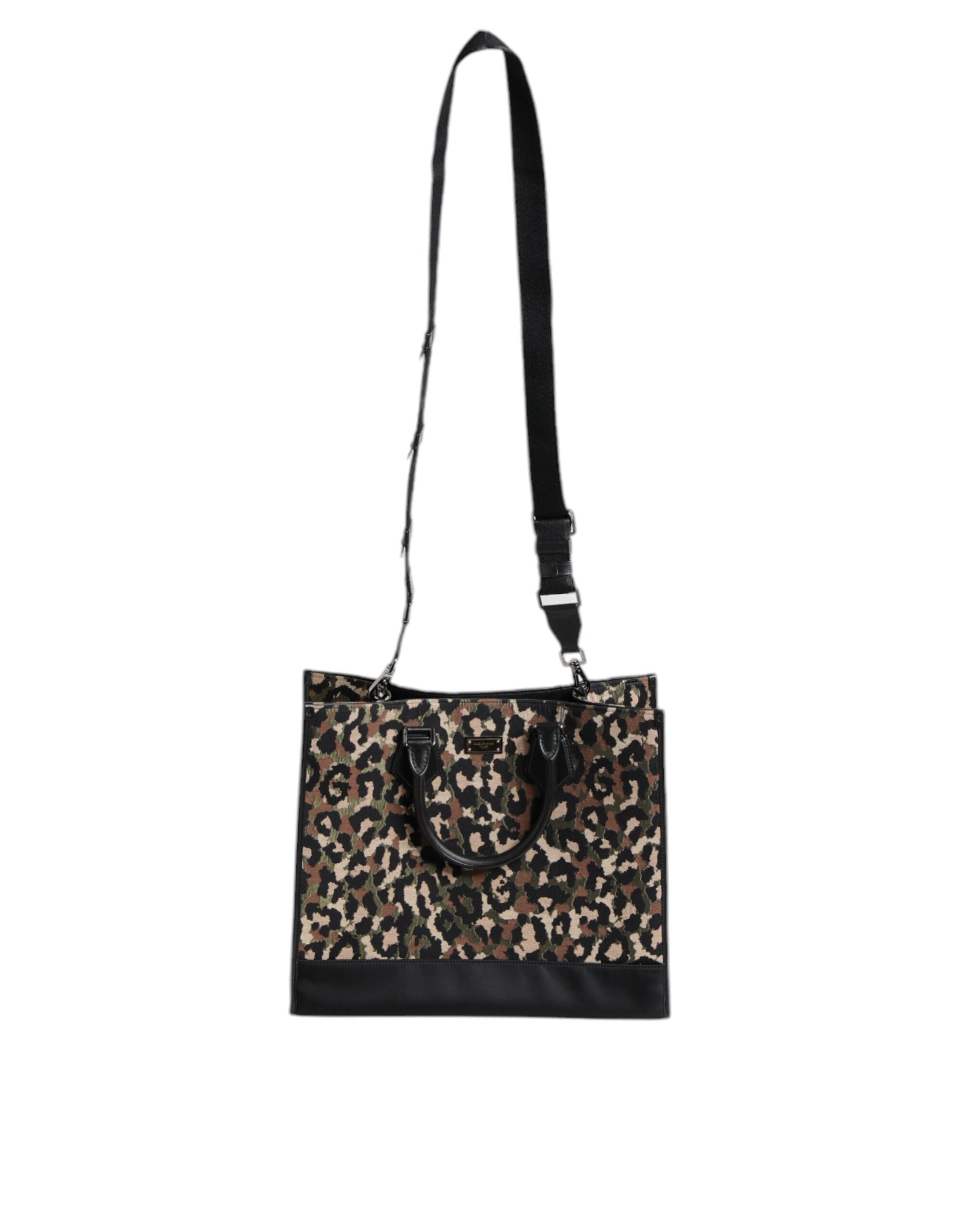 Dolce & Gabbana Geantă de umăr cu imprimeu leopard multicolor