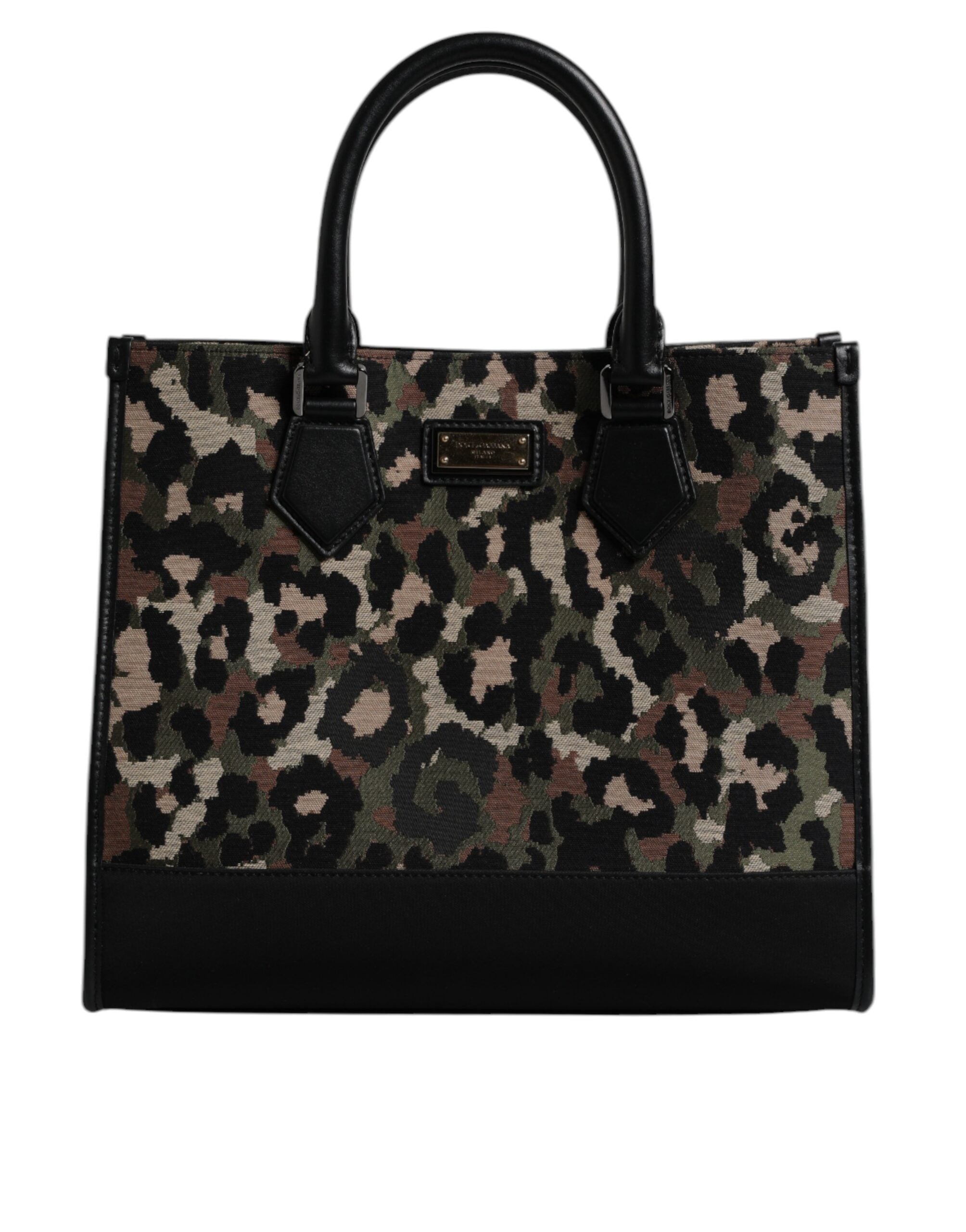 Dolce & Gabbana Geantă de umăr cu imprimeu leopard multicolor