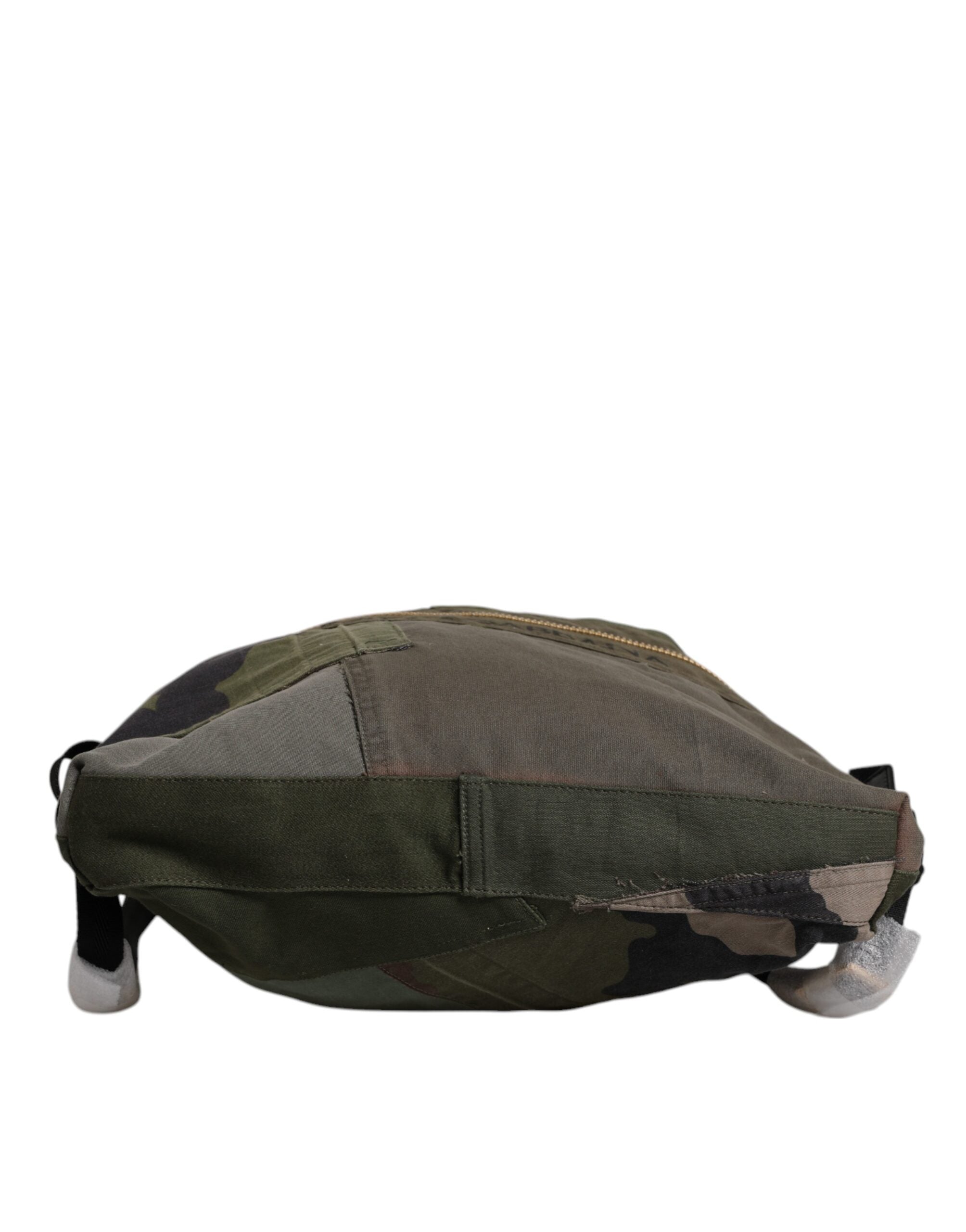 Rucsac Dolce & Gabbana Verde Militar cu imprimeu patchwork