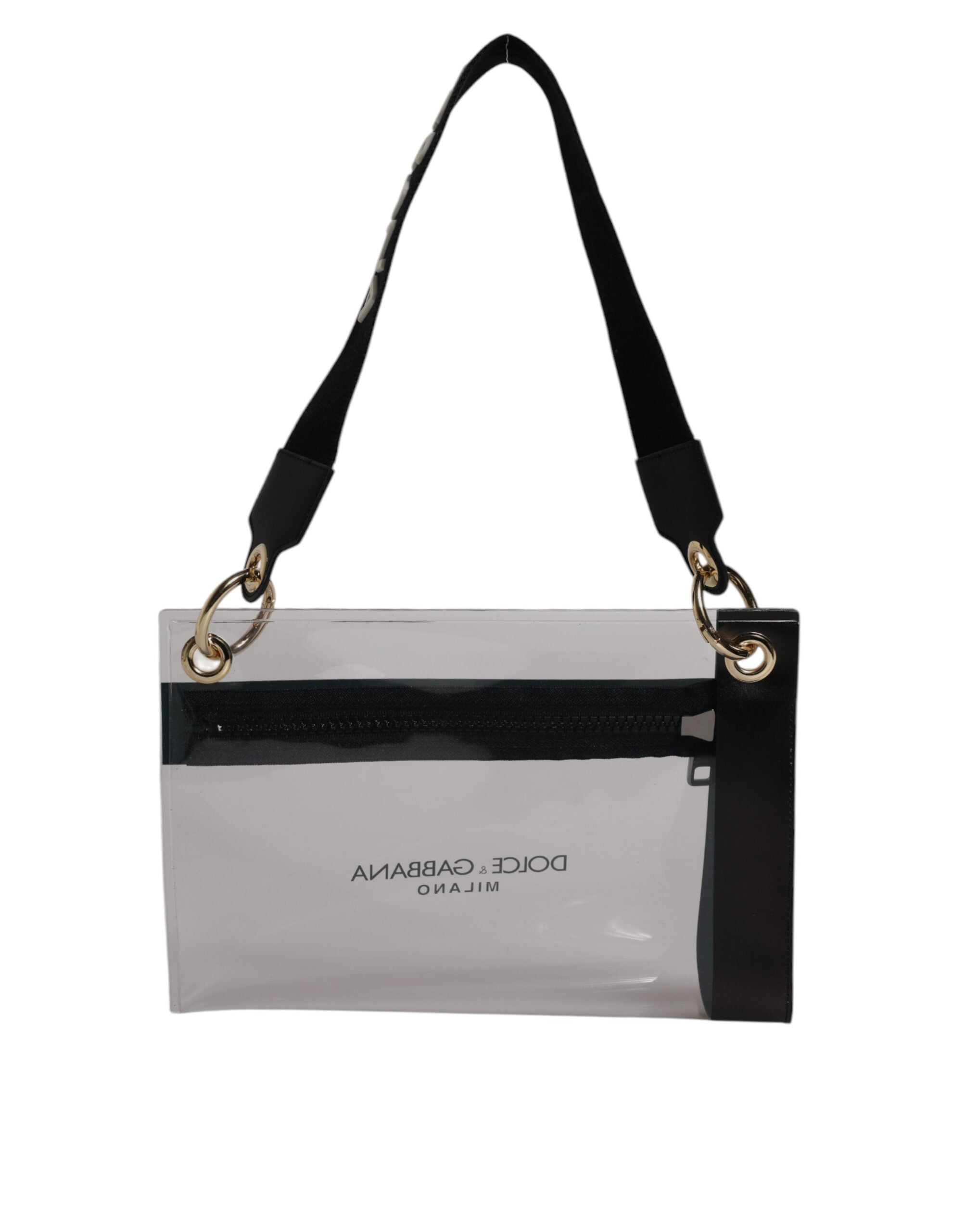 Geantă de umăr Dolce & Gabbana din piele transparentă din PVC