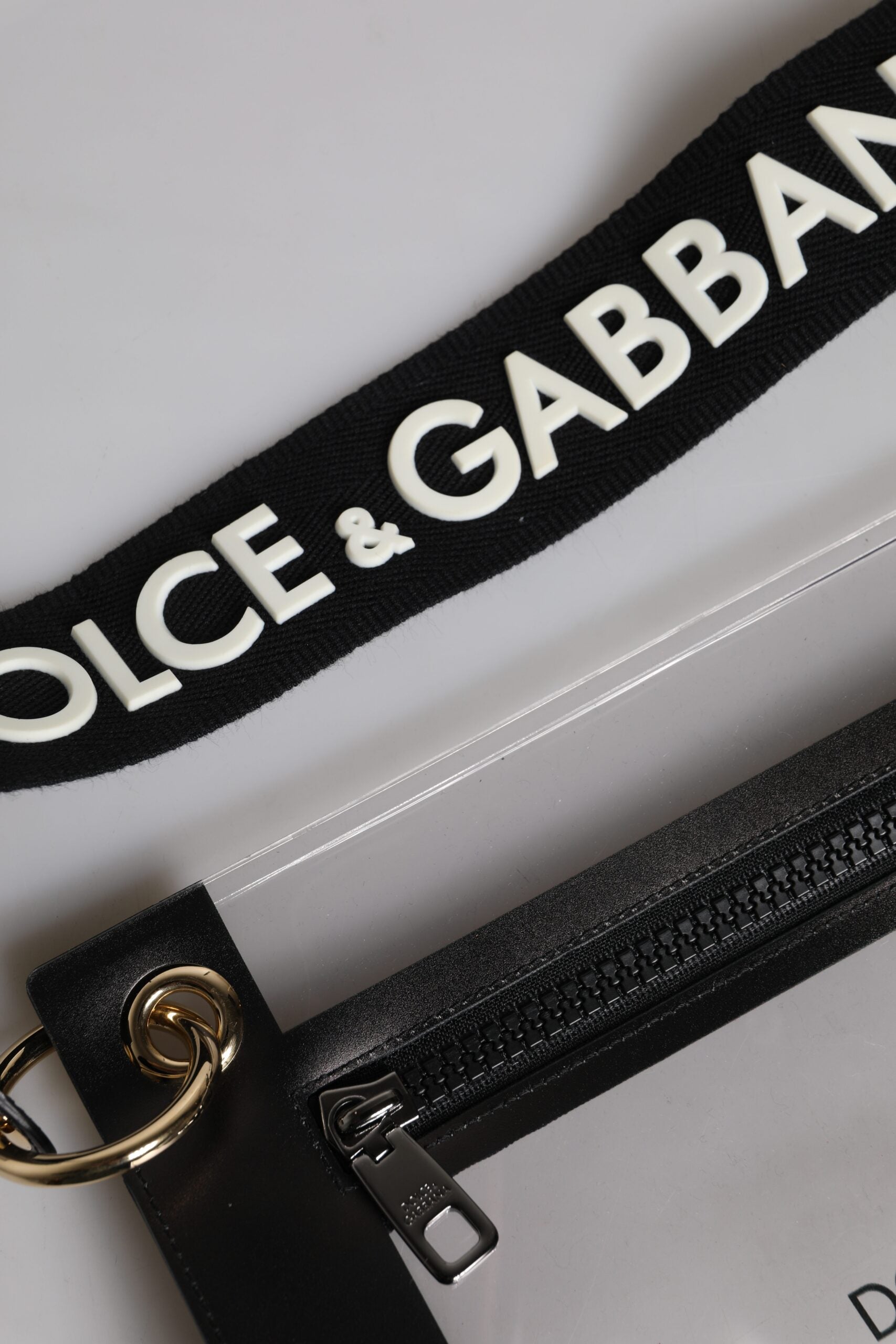 Geantă de umăr Dolce & Gabbana din piele transparentă din PVC
