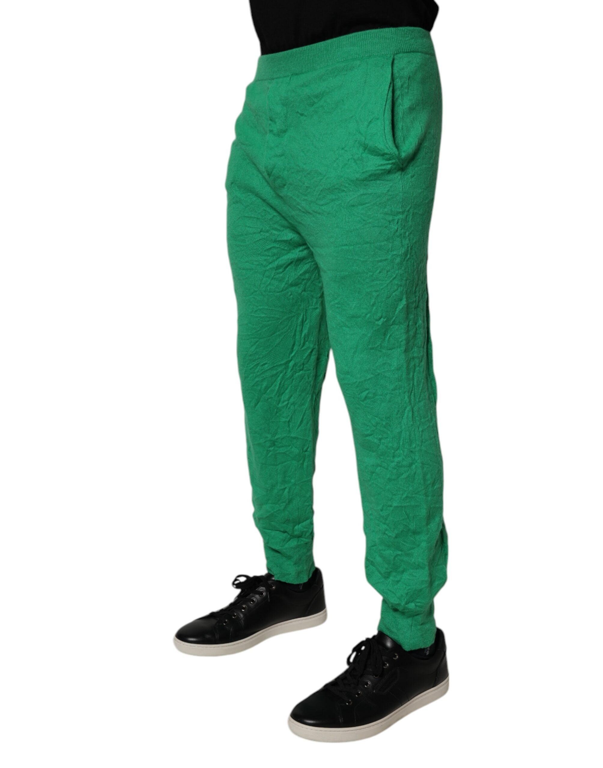 Dsquared² Grüne Freizeithose aus Baumwolle mit elastischer Taille für Herren
