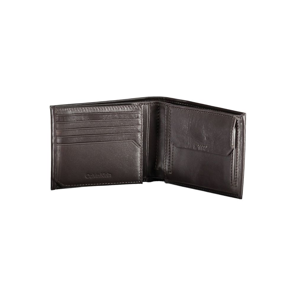 Calvin Klein Herren-Geldbörse aus braunem Leder
