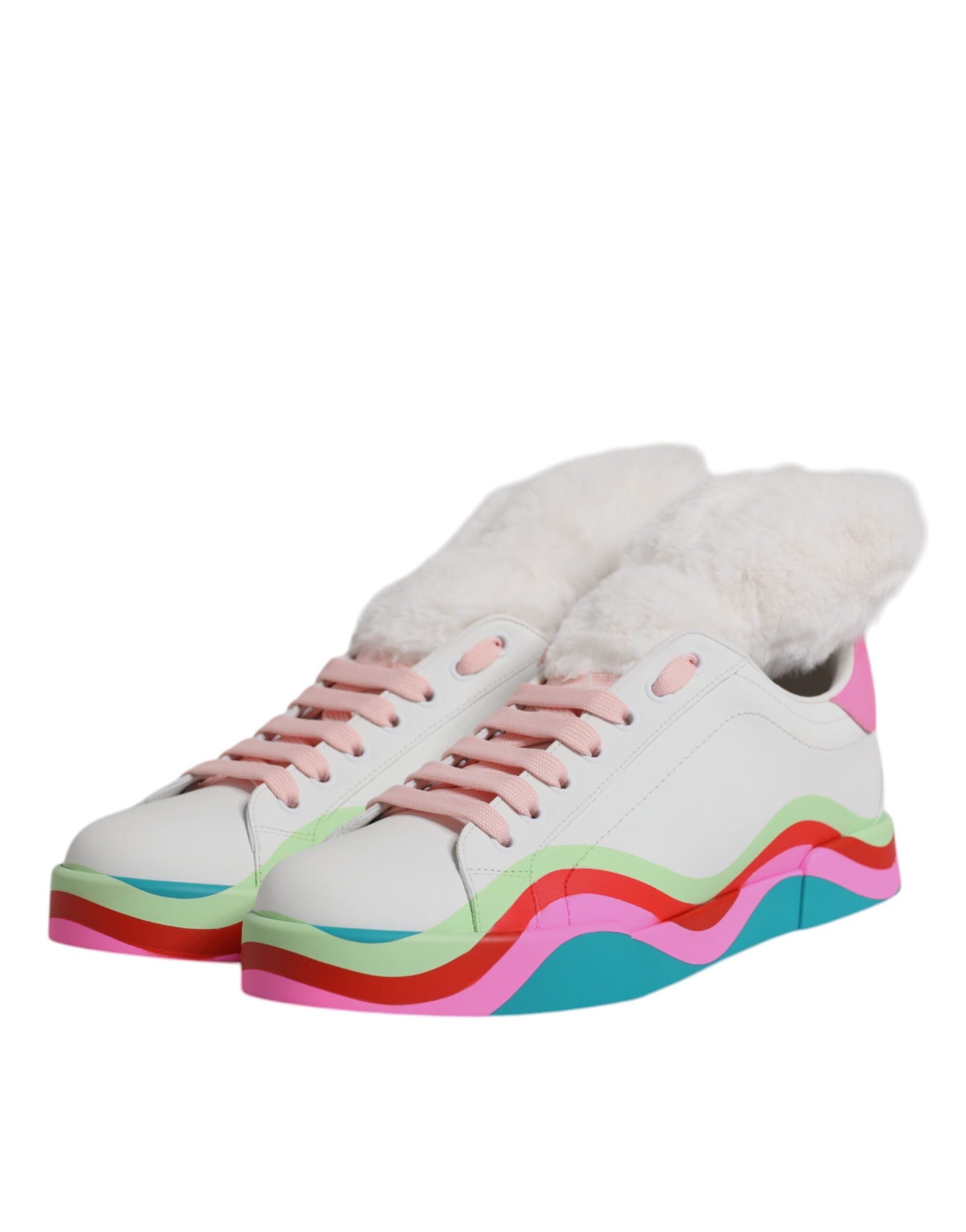 Dolce & Gabbana Mehrfarbige Low-Top-Sneakers Sneakers Schuhe