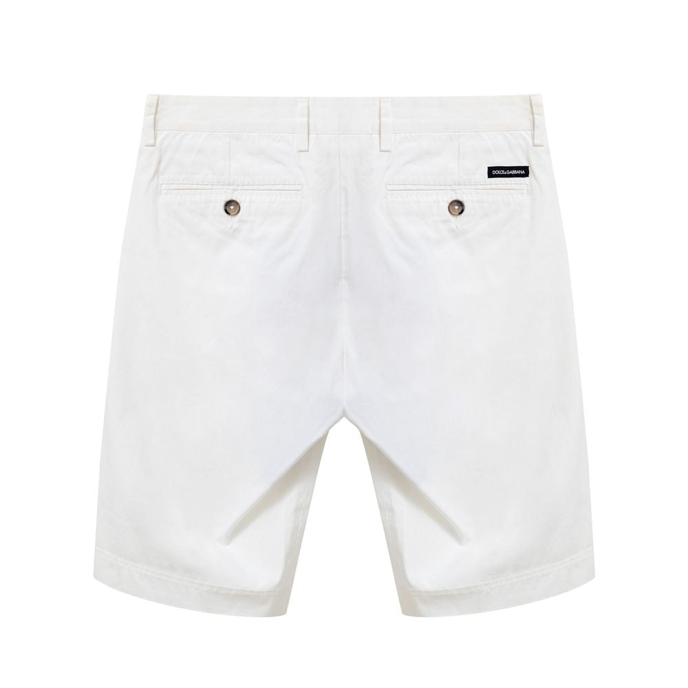 Dolce & Gabbana Weiße Baumwollshorts