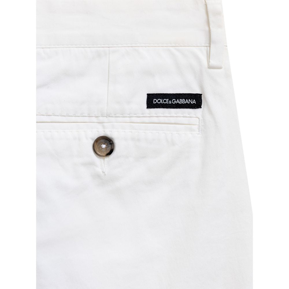 Dolce & Gabbana Weiße Baumwollshorts