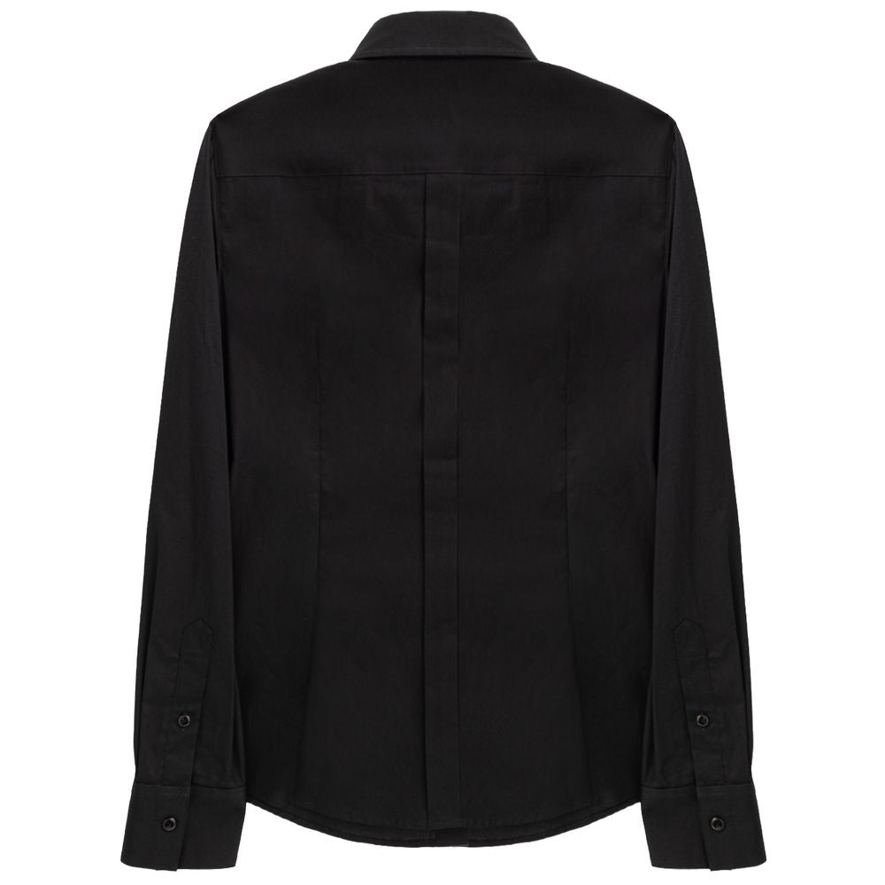 Schwarzes Baumwollhemd von Dolce & Gabbana