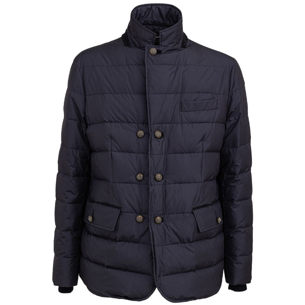 Dolce & Gabbana Blaue Polyesterjacke