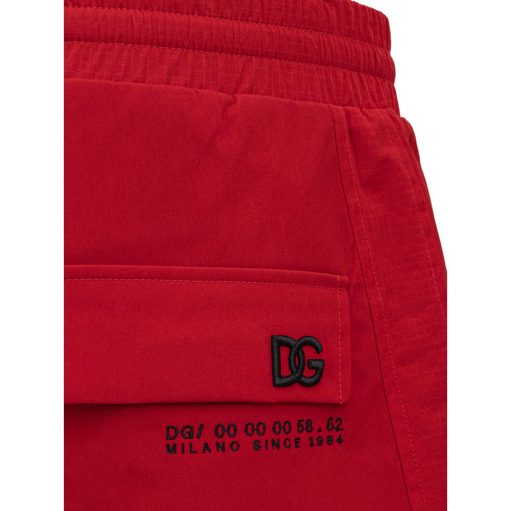Dolce & Gabbana Rote Jeans und Hose aus Polyamid