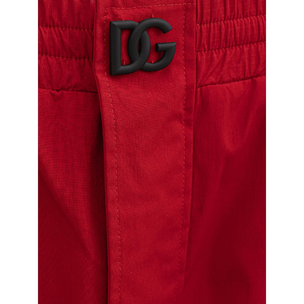 Dolce & Gabbana Rote Jeans und Hose aus Polyamid