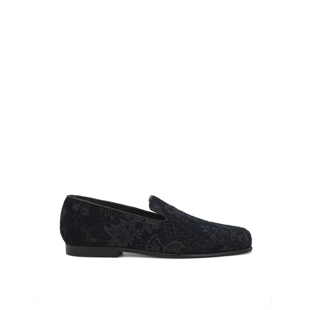Mocasini Etro din piele albastră
