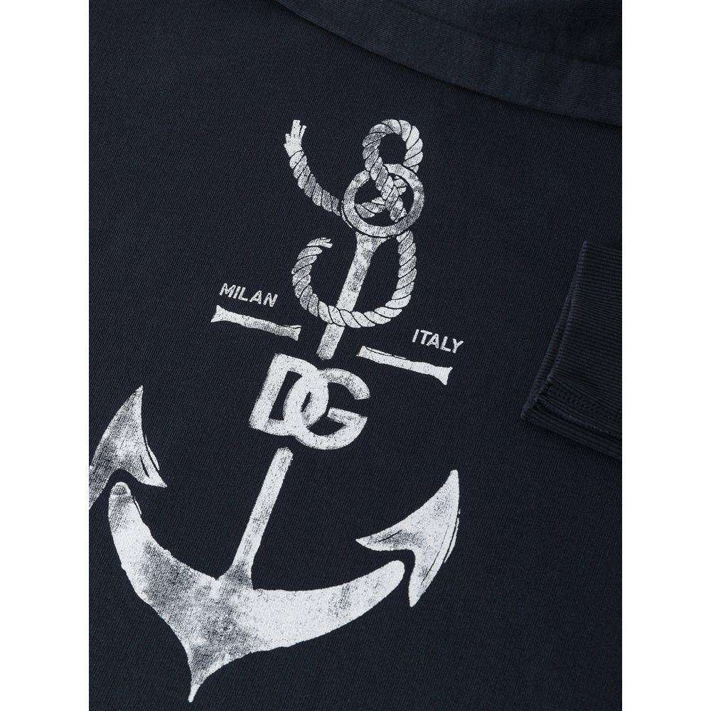 Blauer Baumwollpullover von Dolce & Gabbana