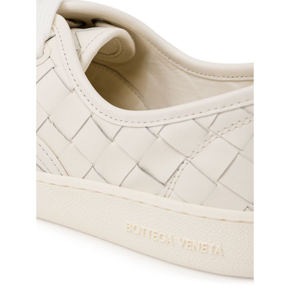 Bottega Veneta – Weiße Ledersneaker