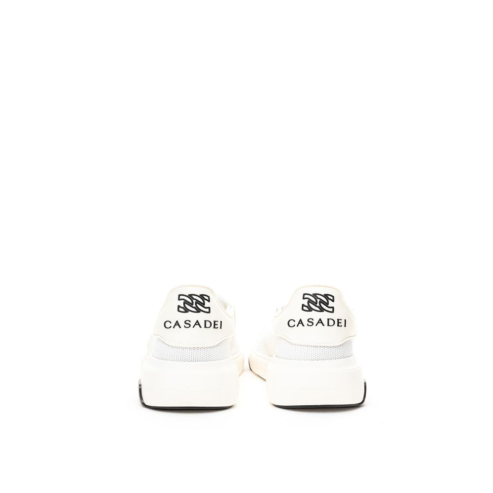 Casadei Elegante weiße Leder-Sneaker